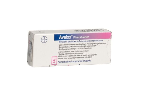 Avalox cpr pell 400 mg 5 pce
