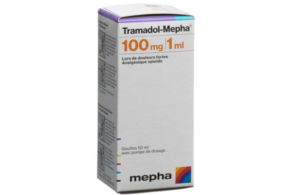 Tramadol-Mepha gouttes 100 mg/ml avec pompe de dosage 50 ml