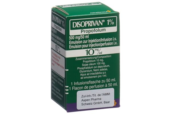 Disoprivan 1% Inf Emuls 500 mg/50ml Durchstf 50 ml