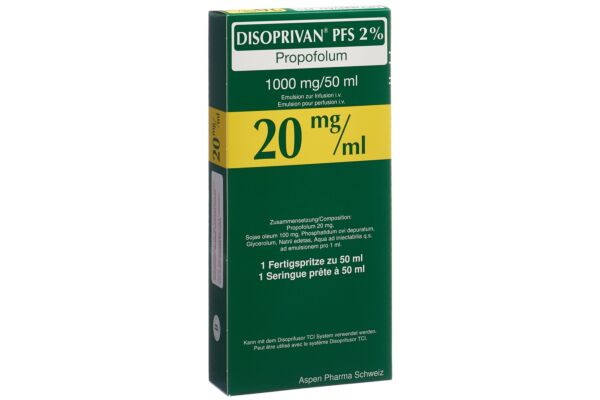 Disoprivan PFS 2% Inf Emuls 1 g/50ml Fertspr 50 ml