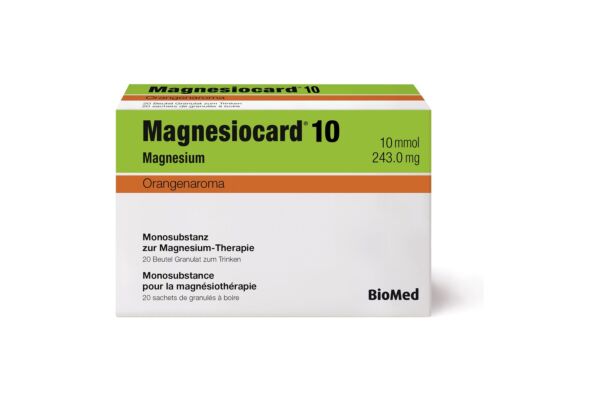 Magnesiocard Gran 10 mmol Orange Btl 20 Stk