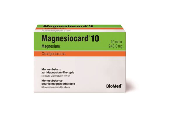 Magnesiocard Gran 10 mmol Orange Btl 50 Stk