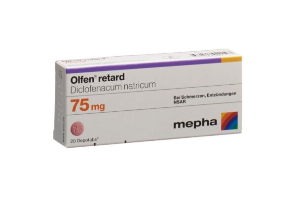 Olfen retard depotabs 75 mg 20 pce