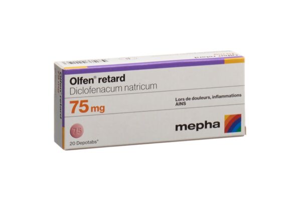 Olfen retard Depotabs 75 mg 20 Stk