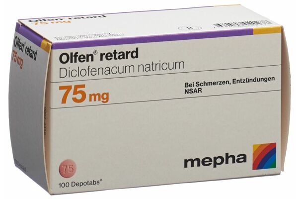 Olfen retard depotabs 75 mg 100 pce