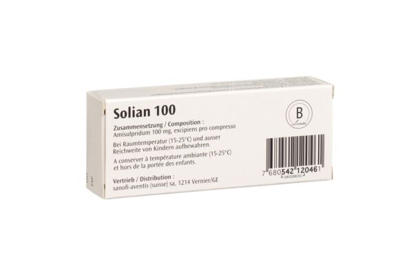 Solian cpr 100 mg sécables 30 pce