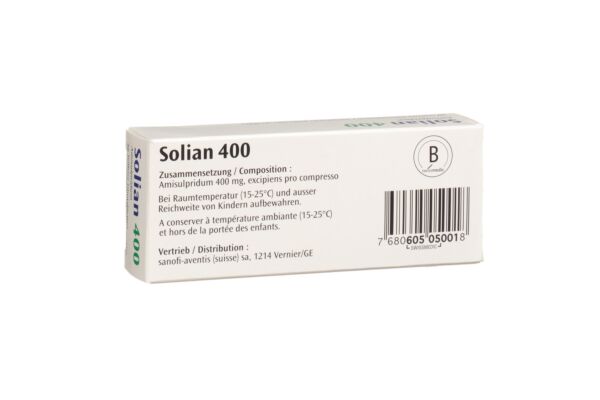 Solian cpr pell 400 mg sécables 30 pce