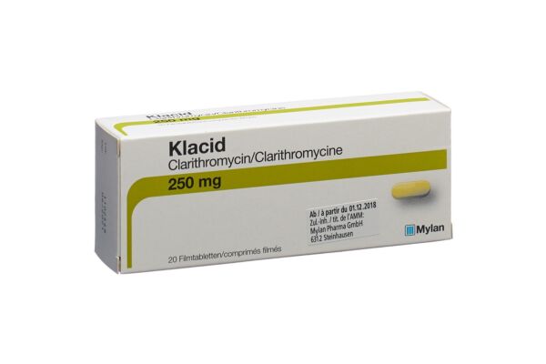 Klacid cpr pell 250 mg 20 pce