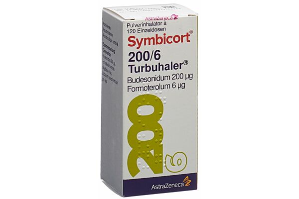 Symbicort 200/6 turbuhaler pdr inh 120 dos