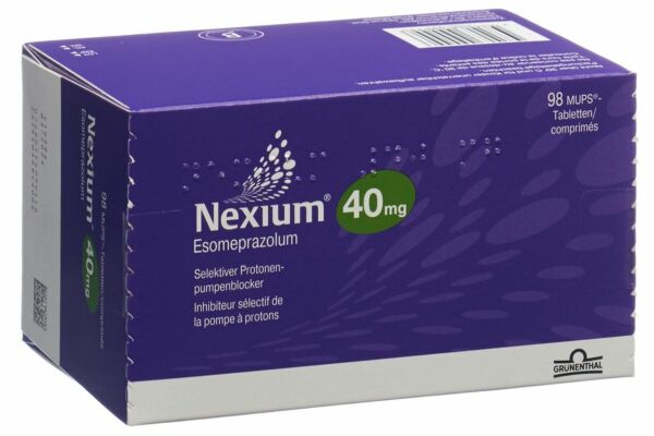 Nexium Mups cpr 40 mg 98 pce