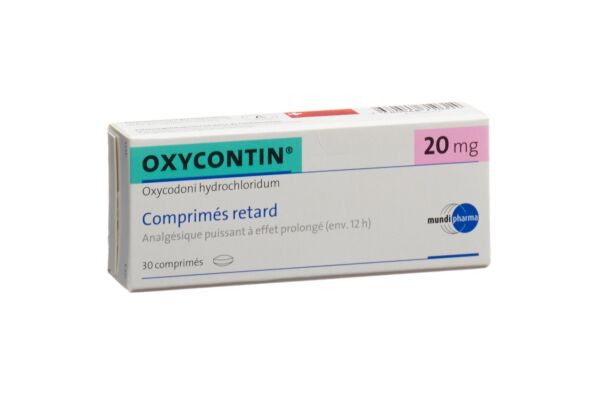 Oxycontin cpr ret 20 mg 30 pce