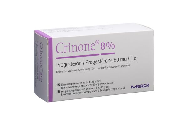 Crinone gel vag 8 % 15 monodos 1.125 g