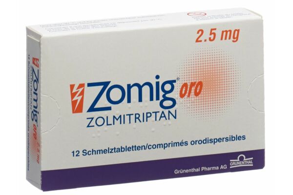 Zomig oro Tabl 2.5 mg 12 Stk