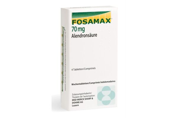 Fosamax comprimés hebdomadaires 70 mg 4 pce