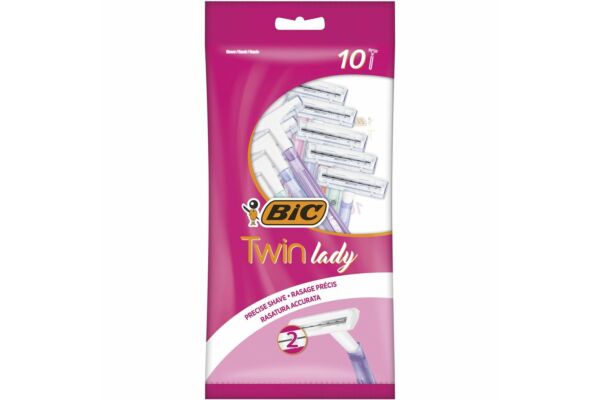 BiC Twin Lady rasoir 2-lames pour femmes couleurs pastels assorties 10 pce