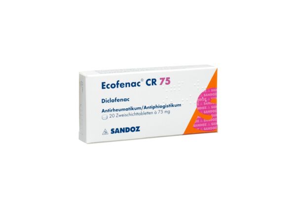 Ecofénac CR cpr 75 mg 20 pce