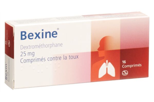 Bexine comprimés contre la toux 25 mg 16 pce