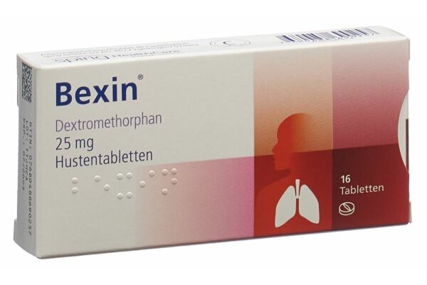 Bexine comprimés contre la toux 25 mg 16 pce