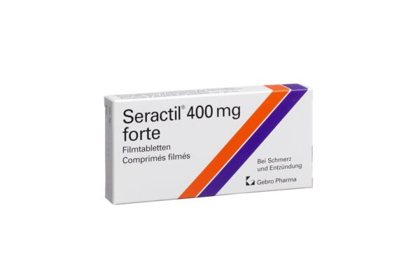 Seractil cpr pell 400 mg forte 10 pce