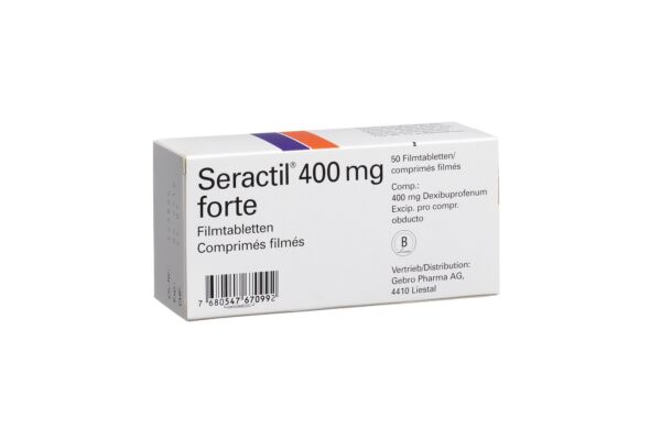 Seractil cpr pell 400 mg forte 50 pce