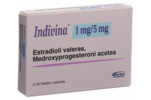 Indivina cpr 1mg/5mg 3 x 28 pce