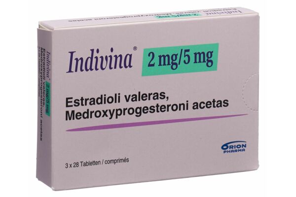 Indivina cpr 2mg/5mg 3 x 28 pce