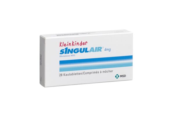 Singulair cpr croquer 4 mg petit enf 28 pce