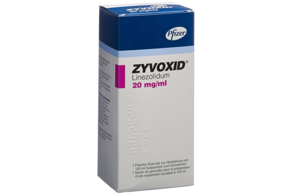Zyvoxid gran 20 mg/ml pour suspension orale fl 150 ml