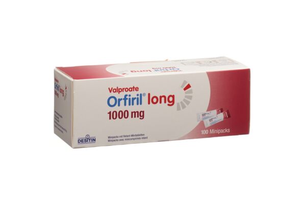 Orfiril long Minipacks avec mini-comprimés retard 1000 mg sach 100 pce