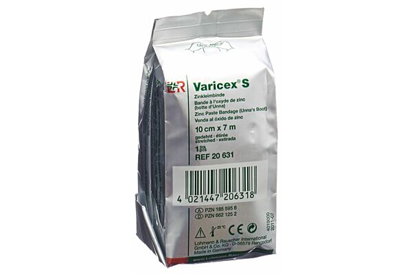 Varicex S bande à l'oxyde de zinc 10cmx7m