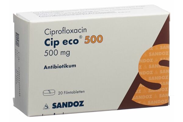 Cip eco Filmtabl 500 mg 20 Stk