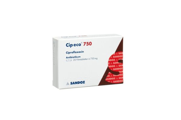 Cip eco Filmtabl 750 mg 20 Stk