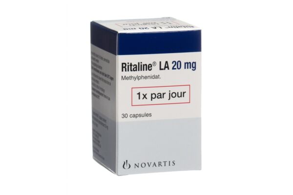 Ritaline LA caps 20 mg bte 30 pce