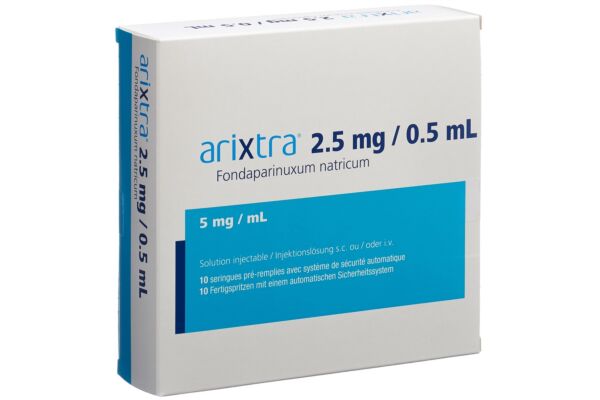 Arixtra Inj Lös 2.5 mg/0.5ml 10 Fertspr 0.5 ml