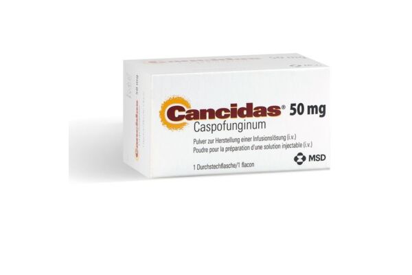 Cancidas subst sèche 50 mg flac