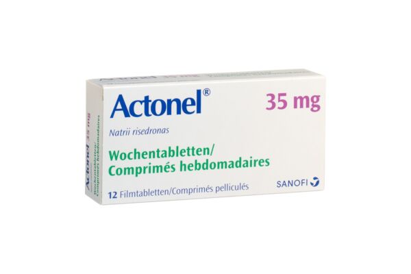 Actonel comprimés hebdomadaires cpr pell 35 mg 12 pce