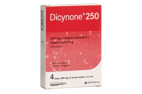 Dicynone Inj Lös 250 mg 4 Amp 2 ml