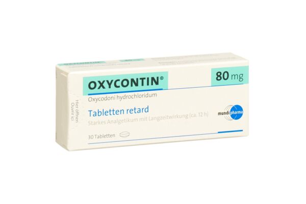 Oxycontin cpr ret 80 mg 30 pce