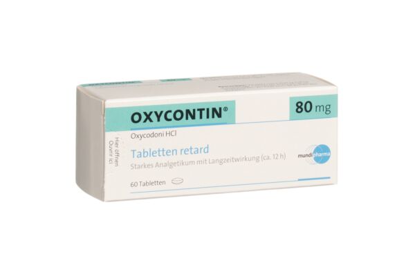 Oxycontin cpr ret 80 mg 60 pce