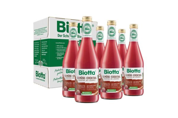 Biotta Cocktail de légumes Bio 6 fl 5 dl