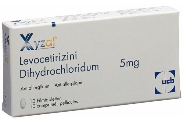 Xyzal cpr pell 5 mg sécable 10 pce