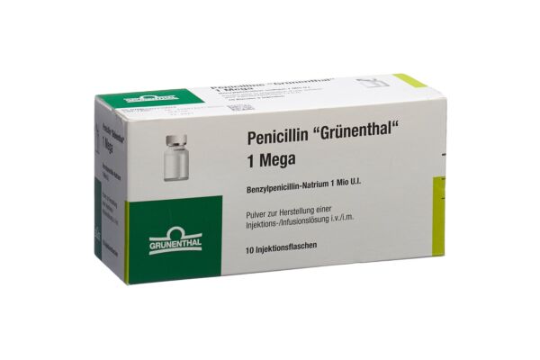 Penicillin Grünenthal Trockensub 1 Mega Vial 10 Stk