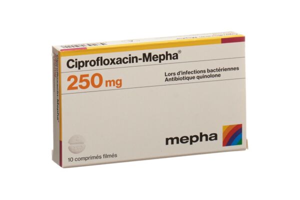 Ciprofloxacin-Mepha cpr pell 250 mg 10 pce