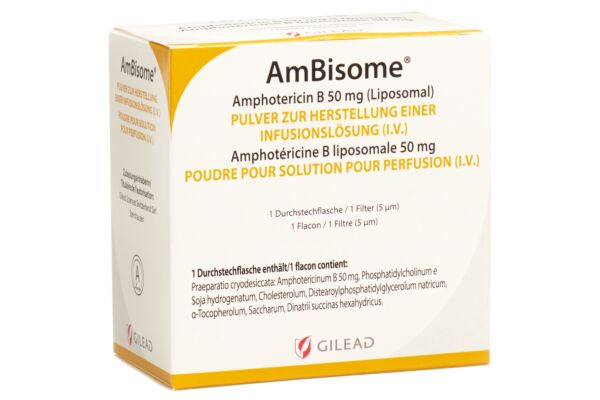 AmBisome subst sèche 50 mg flac