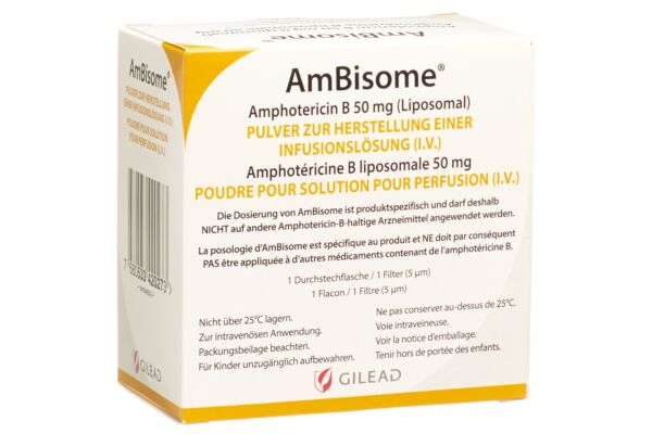 AmBisome subst sèche 50 mg flac