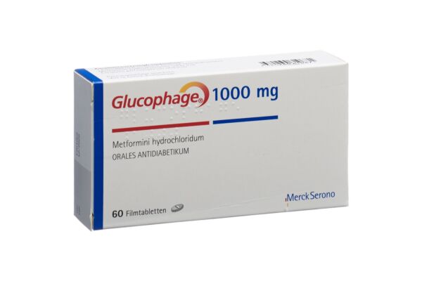 Glucophage cpr pell 1000 mg 60 pce