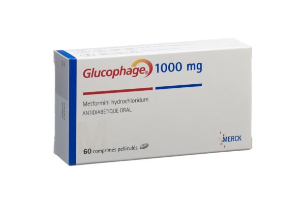 Glucophage cpr pell 1000 mg 60 pce
