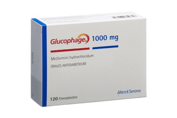 Glucophage cpr pell 1000 mg 120 pce