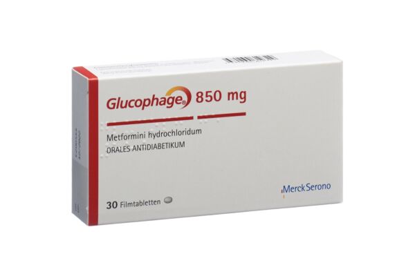 Glucophage cpr pell 850 mg 30 pce