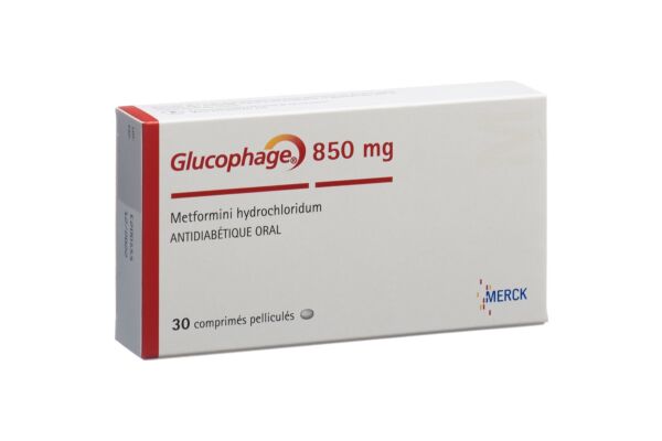 Glucophage cpr pell 850 mg 30 pce